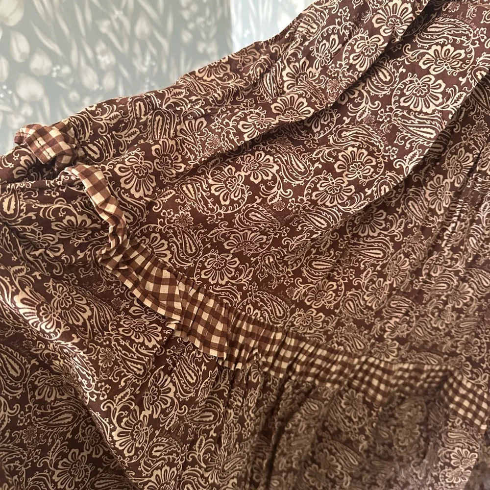 Slow Sunday Brown Paisley Dress - Picture 3 of 4